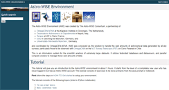 Desktop Screenshot of doc.astro-wise.org